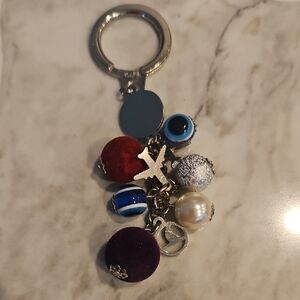 Elegant Multi-Color Charm Keychain